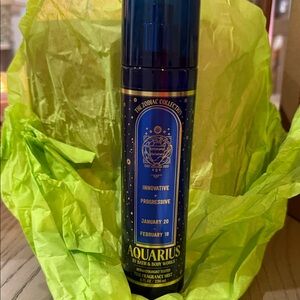Bath & Body Works Aquarius Fragrance Mist - Deep Blue with Gold Accents